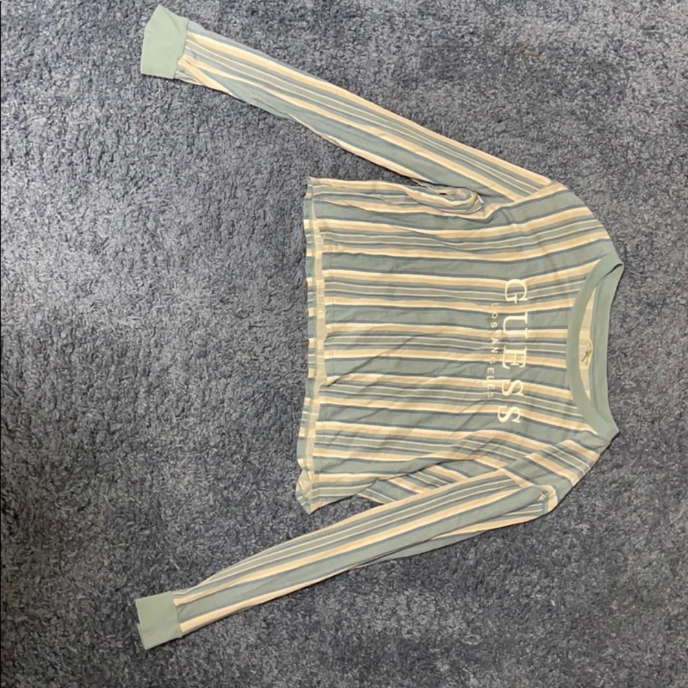 Stripped long sleeve guess shirt